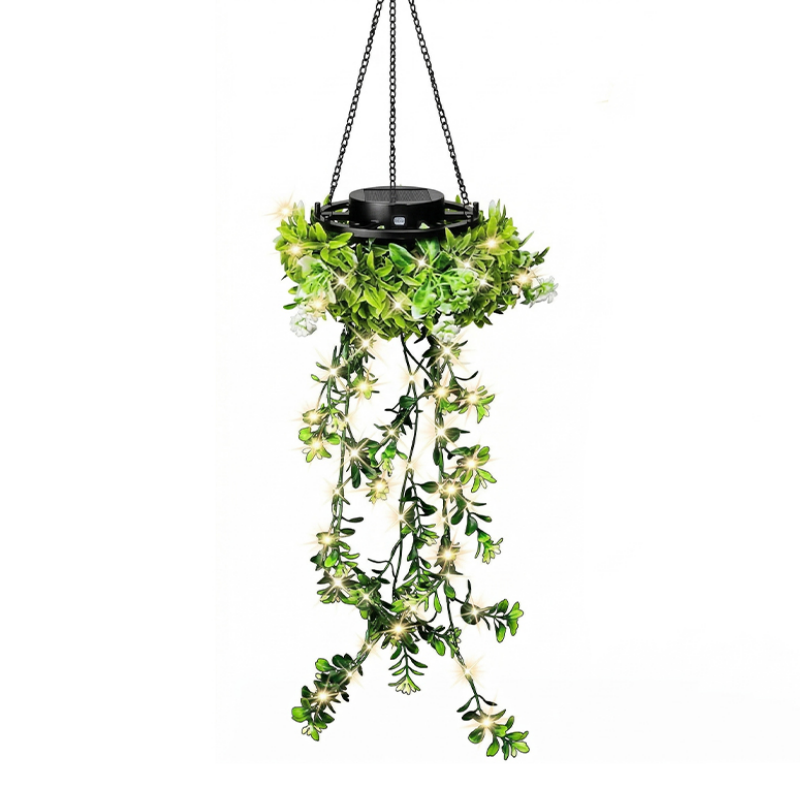 💎SOLAR-POWERED HANGING MILAN GRASS LIGHT! 💎 Lifelike Foliage, Auto On/Off & IP65 Waterproof ✨