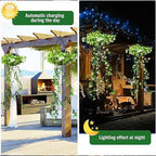 💎SOLAR-POWERED HANGING MILAN GRASS LIGHT! 💎 Lifelike Foliage, Auto On/Off & IP65 Waterproof ✨