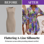 Floral V-Neck A-Line Dress – Smocked Waist, Ruffled Hem, Summer Ready 🌸