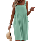 🌸 Sleeveless Wide-Leg Jumpsuit – Effortless Summer Style & Breezy Comfort ✨💃
