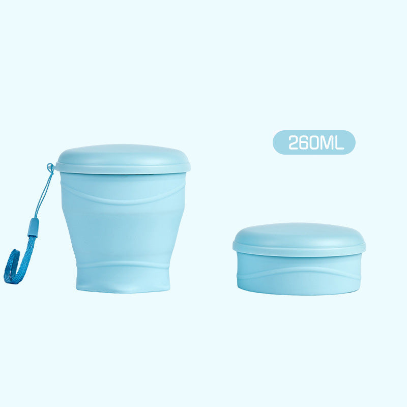 Collapsible Silicone Travel Cup with Lid