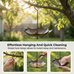 🐦Hanging Umbrella Bird Feeder & Bath – Dual-Use, Rust-Resistant, Vintage Style & Perfect for Garden Decor ☂️