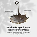 🐦Hanging Umbrella Bird Feeder & Bath – Dual-Use, Rust-Resistant, Vintage Style & Perfect for Garden Decor ☂️