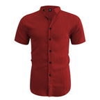 ✨New Arrival👕Men's Summer Stand Collar Short Sleeve Shirt