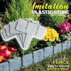 🌿✨  Imitation Stone Garden Fence 🏡♻️
