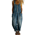 🔥Women's Casual Baggy Denim Overalls with Pockets