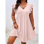 💥Women’s Solid Color Textured Knit Dress