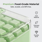 Press-Type Ice Cube Maker with Storage Bin