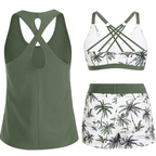 ✨Women's 3-Piece Swimsuit Tankini Set with Shorts