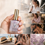 📢📢Buy 1 get 1 free !! ⏰Lilac Glossy Mirror Nail Strengthener