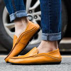 ✨Men's Milan Handmade Leather Loafers – Premium Slip-On Dress Shoes for Business & Casual Wear