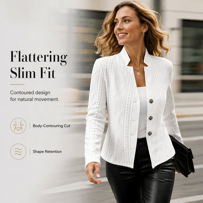 Women's Blazer-Style Knit Jacket