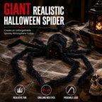 🕷️Oversized Outdoor Halloween Spider – Perfect for Multiple Spots, Haunted House Themes & DIY Scary Displays! 👻✨