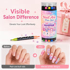 🎁24 Colors Dual Ended Nail Art Pens Set