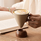 ☕Sip in Style Instantly! No-Slip Rustic Wood-Handle Mug