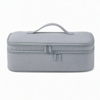 Portable Quilted Travel Storage Bag with Handle for Hair Dryer Curling Iron and Hair Straightener