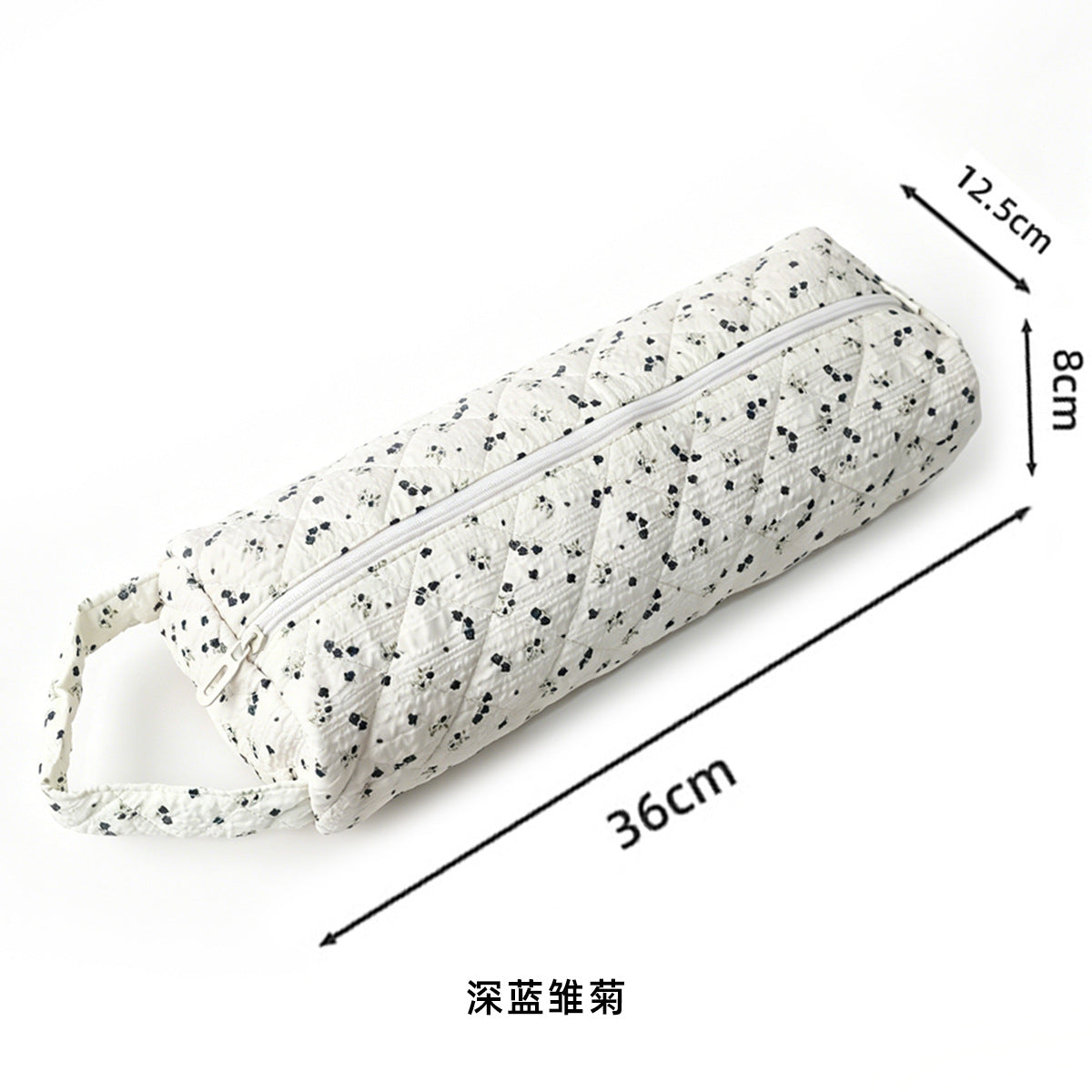 Portable Quilted Travel Storage Bag with Handle for Hair Dryer Curling Iron and Hair Straightener