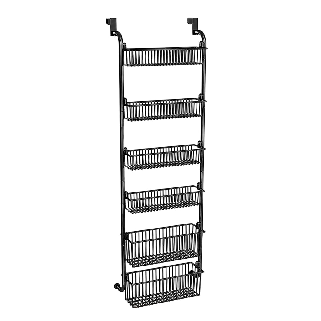 🚪Over the Door Hanging Organizer – Drill-Free Installation, Multi-Tier Carbon Steel Baskets & Space-Saving Design – Practical Storage for Any Room 🧺