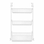 🚪Over the Door Hanging Organizer – Drill-Free Installation, Multi-Tier Carbon Steel Baskets & Space-Saving Design – Practical Storage for Any Room 🧺