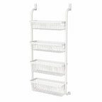 🚪Over the Door Hanging Organizer – Drill-Free Installation, Multi-Tier Carbon Steel Baskets & Space-Saving Design – Practical Storage for Any Room 🧺