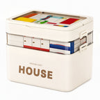 Large Plastic Medicine Storage Box with Multi-Layer Divided Compartments Portable Family Emergency First Aid Organizer Box💊📦