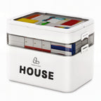 Large Plastic Medicine Storage Box with Multi-Layer Divided Compartments Portable Family Emergency First Aid Organizer Box💊📦