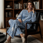 🎨 Denim Look, Lighter Feel | Women's Patchwork Wide-Leg 2-Piece Set