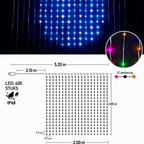⚡Waterproof LED Curtain String Lights