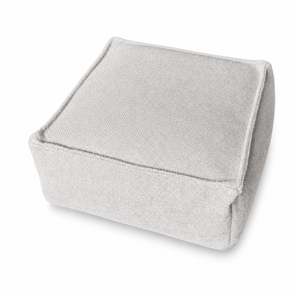 🛋️🧶 Boho Storage Ottoman Pouf Cover – fill with clothes & blankets, supports 220 lbs, washable canvas. Tidy & cosy! 🏠✅