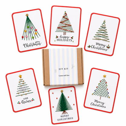 Merry Christmas DIY Greeting Card Making Kit🎄🧵📇
