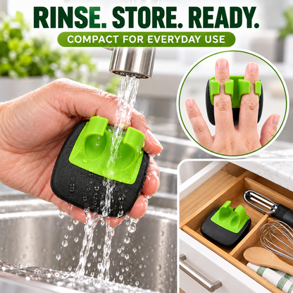 🥕✌️ BUY MORE, GET MORE FREE! Two-Finger Vegetable Peeler – stainless steel blade, two-finger grip. 💚
