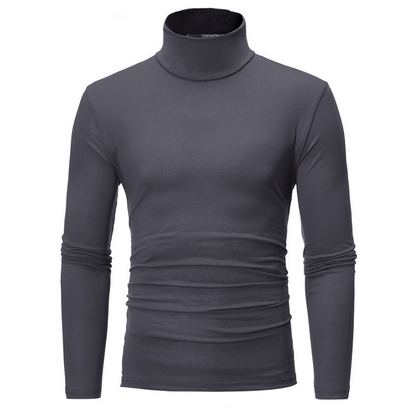 👕 Streamlined Silhouette, Comfortable Neck Coverage | Men's Slim Fit Mock Turtleneck Top