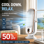 Portable Desktop Air Conditioner Fan with 5 Wind Speed
